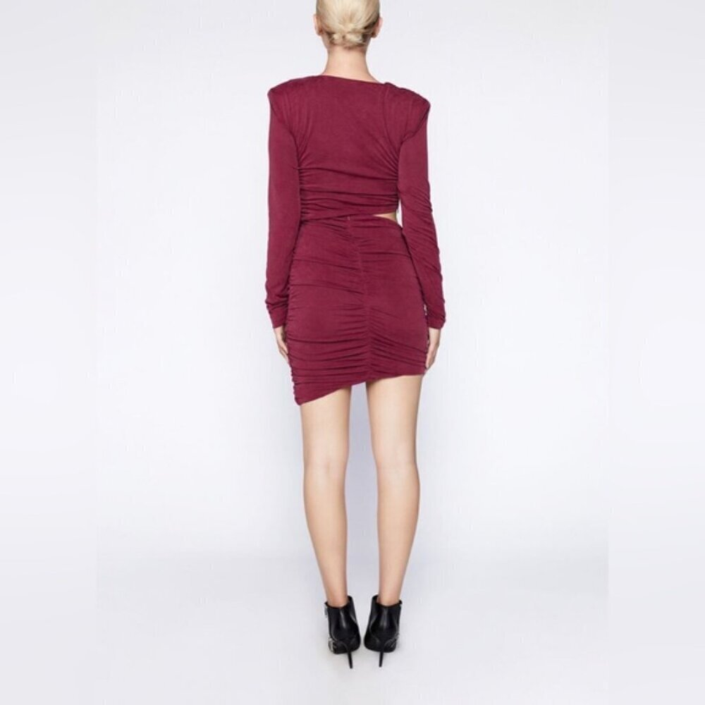 Revolve Bardot "Rosa" Ruched Dress (c) - Picture 2 of 11